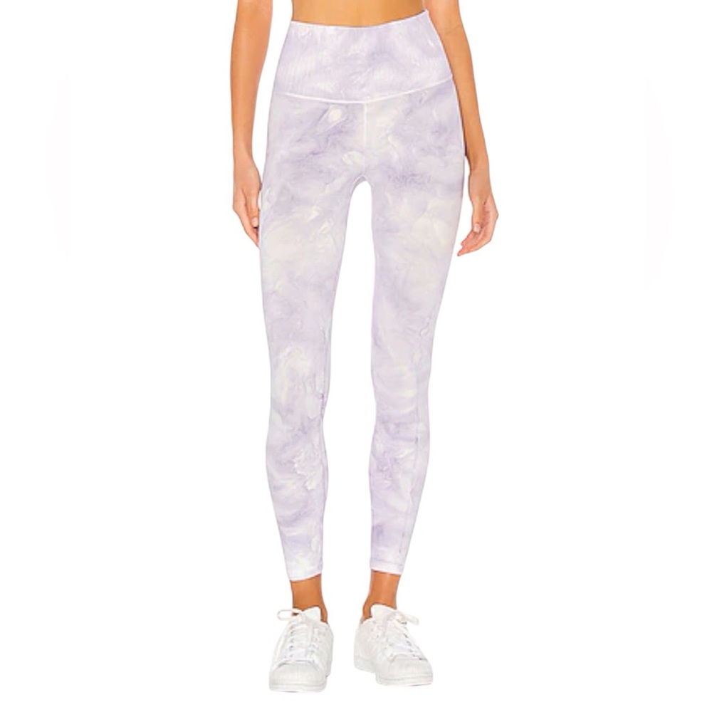 Free People FP Movement M/L Purple Good Karma Tie Dye Leggings